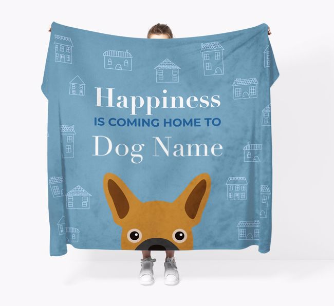 Happiness Is: Personalized {breedFullName} Throw Blanket